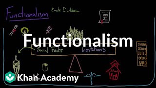 Functionalism  Society and Culture  MCAT  Khan Academy [upl. by Perusse338]