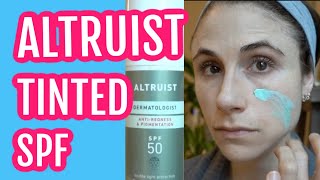 Altruist antiredness and pigmentation tinted sunscreen review Dr Dray [upl. by Ruel981]