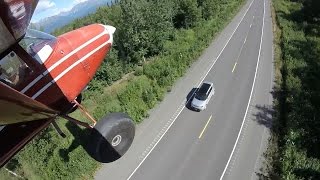 Crazy landing on road   Incredible Bushflying in Alaska [upl. by Jeffrey436]