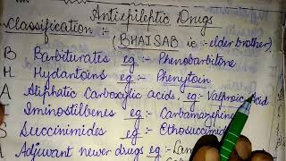 Mnemonics for Anti epileptics drugs Classification [upl. by Zsamot]