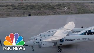 Virgin Galactic Launches Spacecraft With Richard Branson Into Space  NBC News [upl. by Adey]