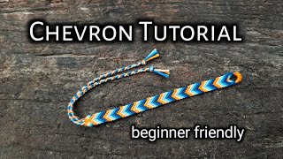 CHEVRON FRIENDSHIP BRACELET TUTORIAL in depth and beginner friendly  friendship bracelets [upl. by Budd]