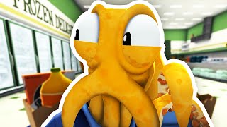 STEALING AT THE GROCERY STORE  Octodad [upl. by Wilkey]