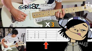 CLINT EASTWOOD Gorillaz Guitar Tutorial  Tab [upl. by Suanne693]