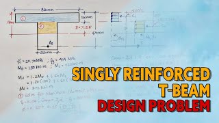 13 Singly Reinforced TBeam  Design Problem NSCP 20102015 [upl. by Tamaru18]