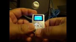 How to operate your MINICLIP Mini Clip MP3 Player with LCD Screen [upl. by Danette]