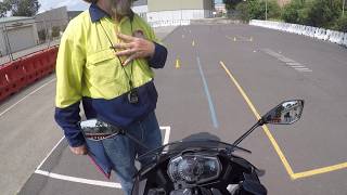 Getting P1 motorcycle licence in NSW  Motorcycle Operator Skill Test MOST [upl. by Yelsnit48]