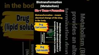 Metabolism Biotransformation  pharmacokinetic Pharmacology  l Bpharmacy  Pharmacy Classes [upl. by Llevert544]