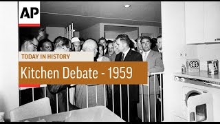 USUSSR Kitchen Debate  1959  Today in History  24 July 16 [upl. by Ameerahs]