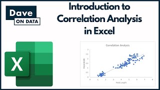 Introduction to Correlation Analysis in Excel [upl. by Lavud]