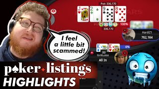 Tonkaaap gets unbelievably unlucky Online Poker Highlights [upl. by Maitilde]