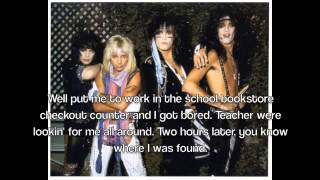 Smokin In The Boys Room by Motley Crue Lyrics [upl. by Nat]