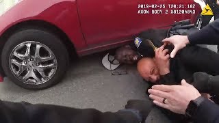 Body camera video man allegedly stabs Pittsburg cop [upl. by Sueahccaz]