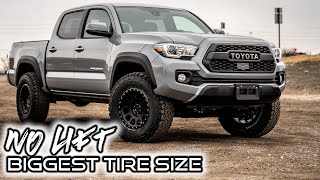 Biggest Tire Size on a Tacoma4Runner with NO LIFT [upl. by Merridie310]