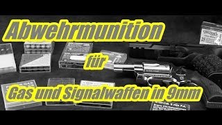 Abwehrmunition  SV für Schreckschuss Gas und Signalwaffen in 9mm [upl. by Llehsad598]