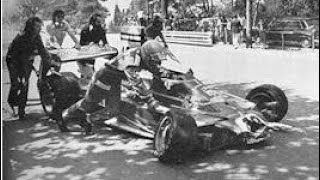 Niki Lauda amp Clay Regazzoni Crash RARE ANGLE Montjuic 1975 [upl. by Jaworski]