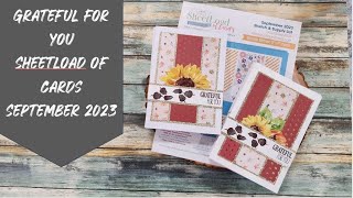 September 2023 SheetLoad of Cards SLCTSep2023 [upl. by Fahland443]