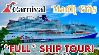 Carnival Mardi Gras FULL Ship Tour  Detailed DeckByDeck Walkthrough of New Carnival Cruise Ship [upl. by Thedrick827]