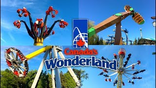 Top 10 BEST Flat Rides  Canadas Wonderland Theme Park [upl. by Tselec336]