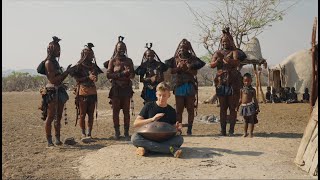 Playing handpan for Himba people in the remote part of Namibia [upl. by Sanger]