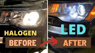 HOW TO INSTALL LED HEADLIGHT BULBS  20142021 JEEP GRAND CHEROKEE INSTALL [upl. by Adnuhser796]