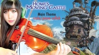 Howls Moving Castle  Main Theme violapiano duet ft KevinsKeys Happy 100 videos [upl. by Yeldud]