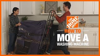 How to Move A Washing Machine  Washers amp Dryers  The Home Depot [upl. by Valentin]