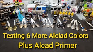 Testing 6 Alclad Metal Colors Plus Alclad Gloss Grey Primer [upl. by Albertina541]