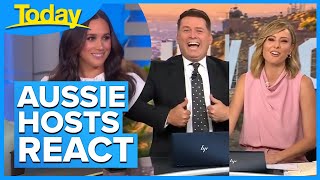 Aussie hosts react to Meghan Markles Ellen interview  Today Show Australia [upl. by Luigi]