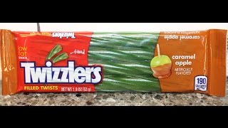 Twizzlers Caramel Apple Filled Twists Review [upl. by Emiolhs]