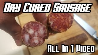 Dry Cured Fermented Sausage the whole process [upl. by Hinch]