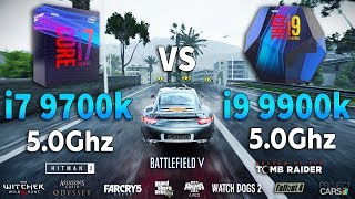 i7 9700k OC vs i9 9900k OC Test in 10 Games [upl. by Crane]