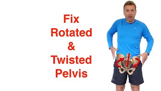 How to Fix a Rotated Pelvis in SECONDS [upl. by Naashom]