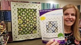 Strip Tube Lattice Quilt Tutorial [upl. by Eppilihp]