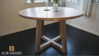 Making a ROUND DINING TABLE [upl. by Sturrock545]