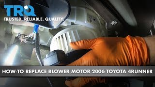 How to Replace Blower Motor 0309 Toyota 4Runner [upl. by Feriga91]