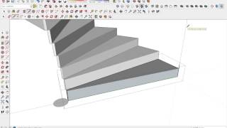 Creazione scala con sketchup [upl. by Schwitzer]