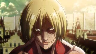 Attack on Titan Episode 24 Female Titan Fight Scenes Shingeki no Kyojin HD [upl. by Shelah]