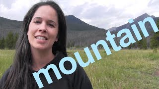 How to Say MOUNTAIN and SENTENCE  American English [upl. by Anirahtak]