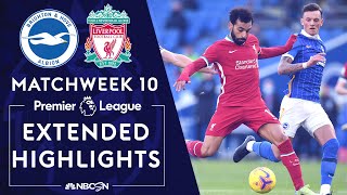 Brighton v Liverpool  PREMIER LEAGUE HIGHLIGHTS  11282020  NBC Sports [upl. by Champ]