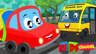 Little Red Car  Colors Cars Song  Nursery Rhymes Songs For Kids  car cartoons [upl. by Lawton951]