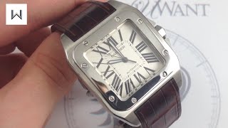 Cartier Santos 100 Large W20073X8 Luxury Watch Review [upl. by Dieter]