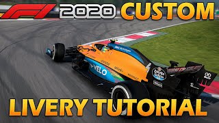 F1 2020 CUSTOM LIVERY TUTORIAL [upl. by Feinleib]