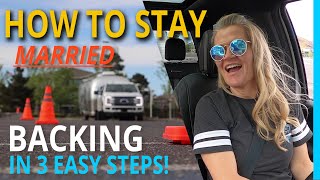 How to Back a Travel Trailer RV Without Yelling [upl. by Kcirdnekal]