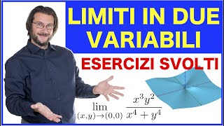 Limiti in due variabili esercizi svolti [upl. by Jerol738]