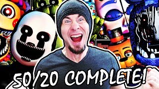 5020 MODE COMPLETE  FNAF ULTIMATE CUSTOM NIGHT  Everything FINISHED [upl. by Cone]