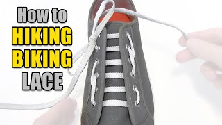 Hiking  Biking Lacing Tutorial – Professor Shoelace [upl. by Ylekalb511]