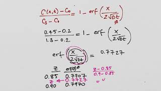 Example nonsteady state diffusion [upl. by Sackman]