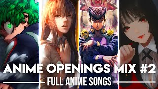 Anime Openings Compilation 2 Full Openings Mix Reupload [upl. by Cirala973]