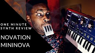 ONE MINUTE SYNTH REVIEW Ep 20 Novation Mininova Halloween Special [upl. by Pussej]